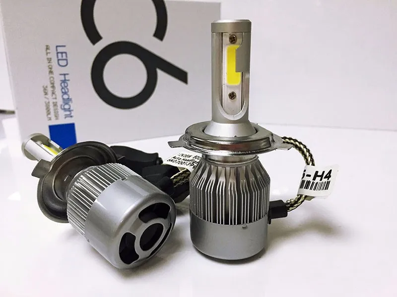 1 шт. H1/H3/H4/H7/H11/9005/9006/880/881H27/9012 комплект автомобильных светодиодных фар Светодиодный 6000K 12V 24V