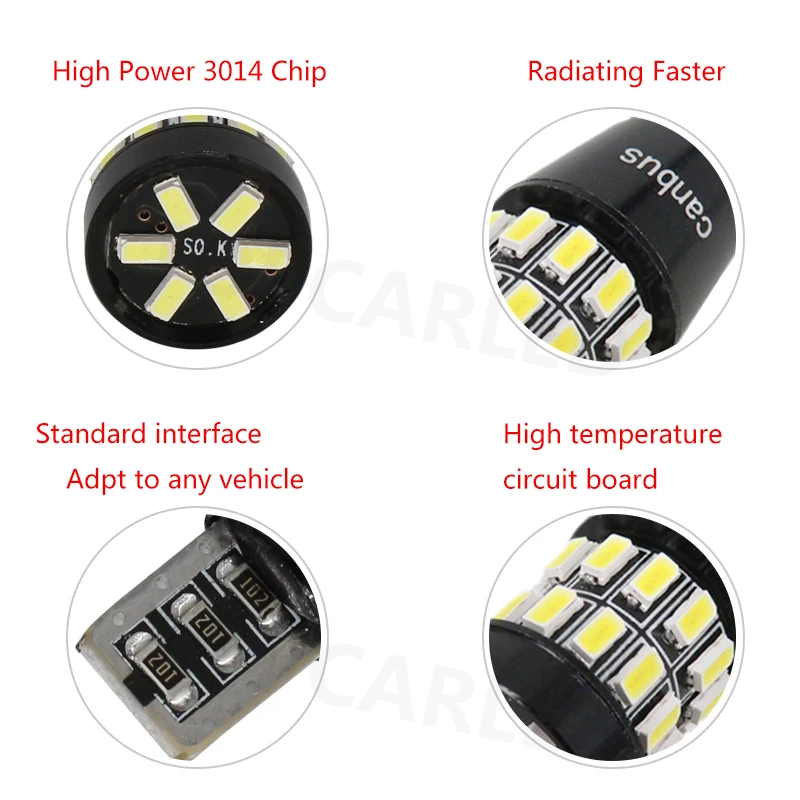 1 шт. T10 светодиодный Canbus 30 SMD 3014 Светодиодный белый свет лампы для авто Интерьер