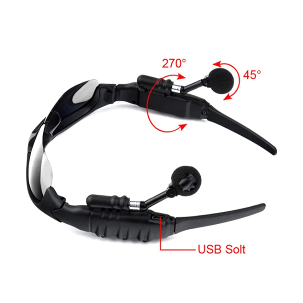 Смарт стерео Bluetooth очки, беспроводные Спортивные Bluetooth солнцезащитные очки, наушники для телефона iPhone Xiaomi Mi IPX5, беспроводная гарнитура