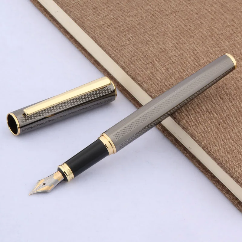 

Metal golden piece Trim office gift Gun gray wave Iridium Fountain Pen