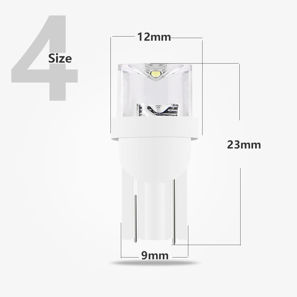 YM E Bright 1000 шт. T10 Светодиодные лампы с клиновидным основанием для лампочек