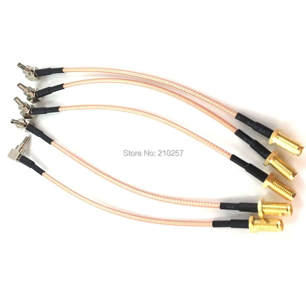 

5 шт. RF ОТРЕЗОК кабеля SMA мама К CRC9 прямоугольный RG316 кабель коаксиальный для 4G антенны