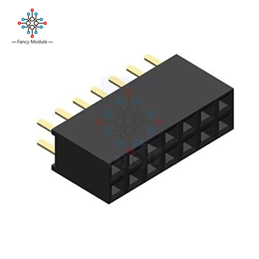 50 шт. 2X7 Pin 14 P 2,54 мм двухрядная Женская прямая розетка