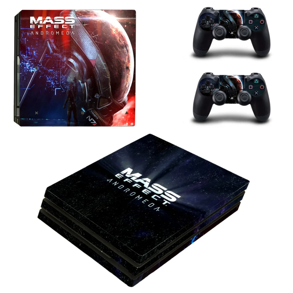 Mass Effect Андромеда PS4 Pro переводная картинка наклейка для Sony PlayStation 4 консоли и 2