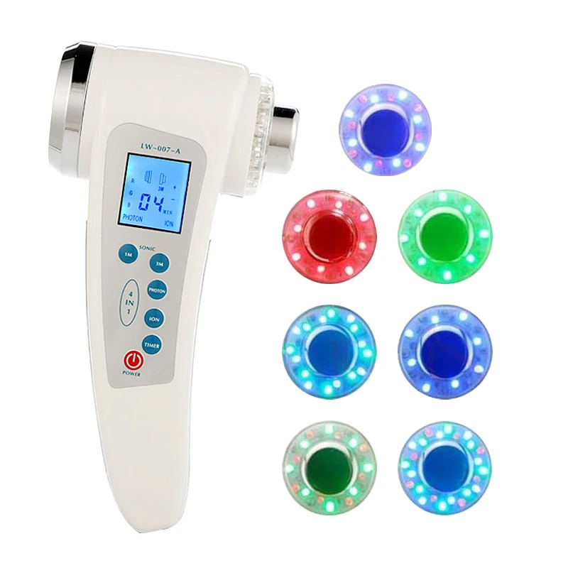 Ультразвуковой аппарат для чистки лица массажер тела светодиодный фотон ионный