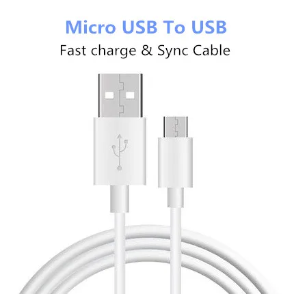 Кабель Micro USB на Android для ZTE Blade A1/A2/A2 Plus/A2S/A3/S6/S6 Lux/A510/A601 адаптер быстрой зарядки и