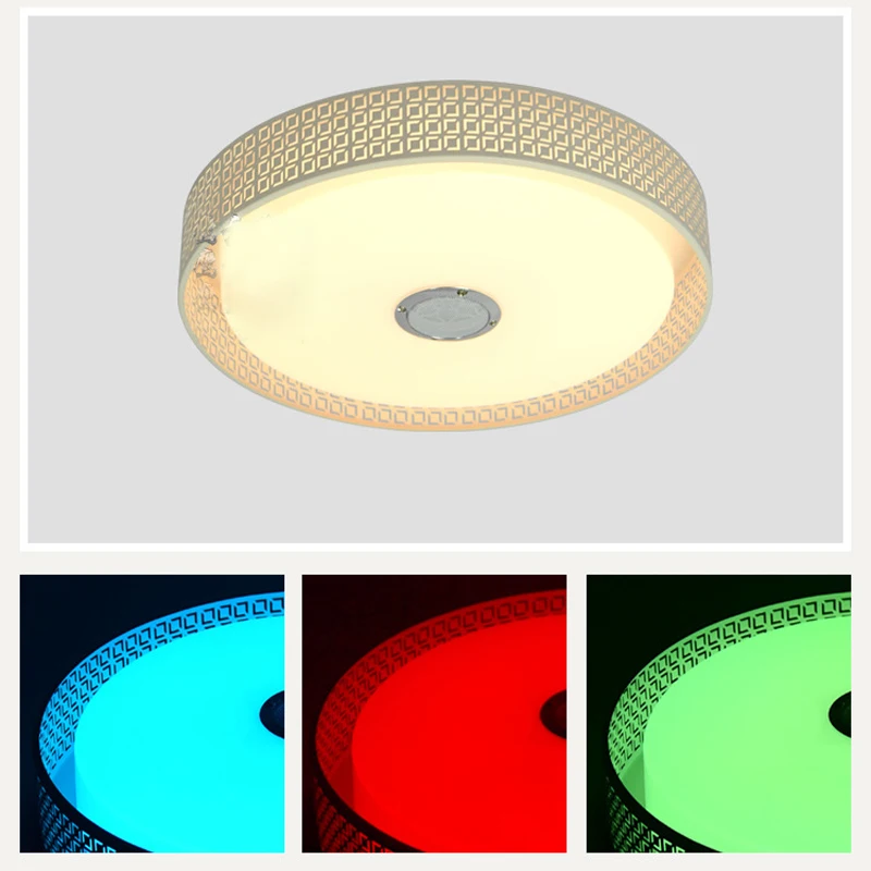 Современные Автоматические Потолок ПРИВЕЛО Накладные Панели Bluetooth APP
