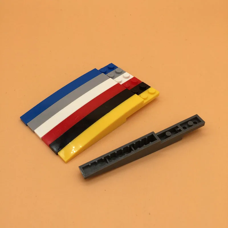 20 шт./лот MOC кирпичный Наклонный изогнутый 1x10 строительные блоки части DIY игрушки