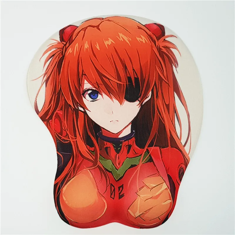 Eva Soryu Asuka Langley аниме 3D Oppai коврик для мыши игровая подставка для запястья