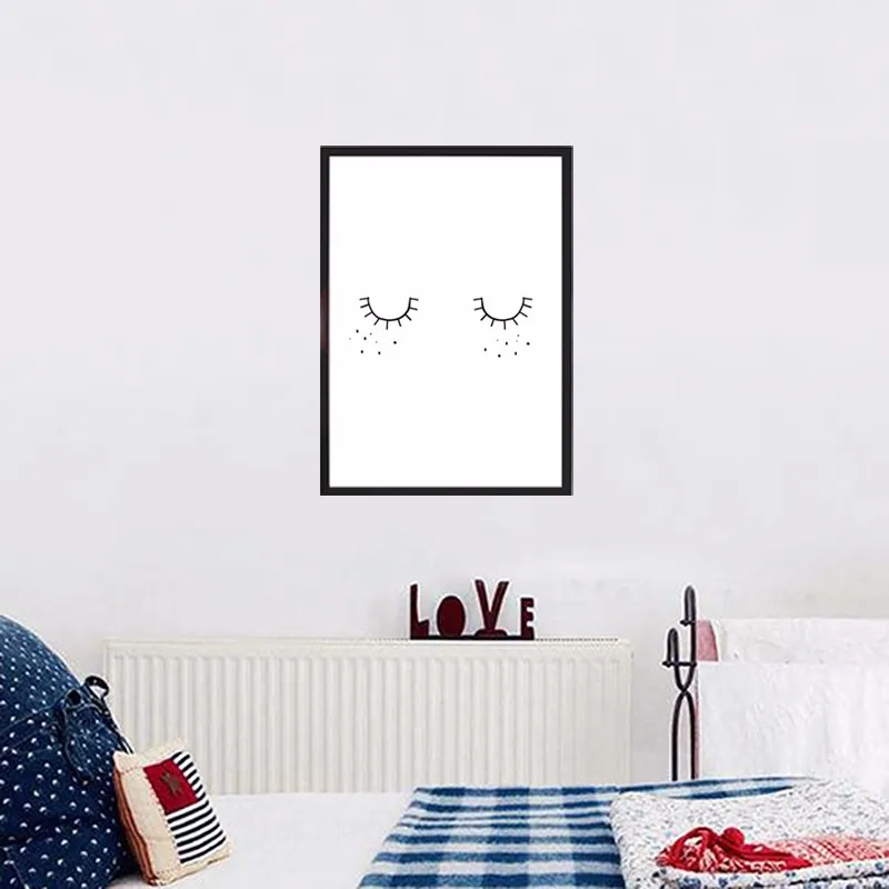 Популярный постер для детского сада Детская иллюстрация сна декор черно-белый