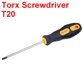 UXCELL 1 шт. Магнитная отвертка T20 Torx 100 мм/4 дюйма длинный хромированный вал для рукоделия 205 мм/8,07 дюйма