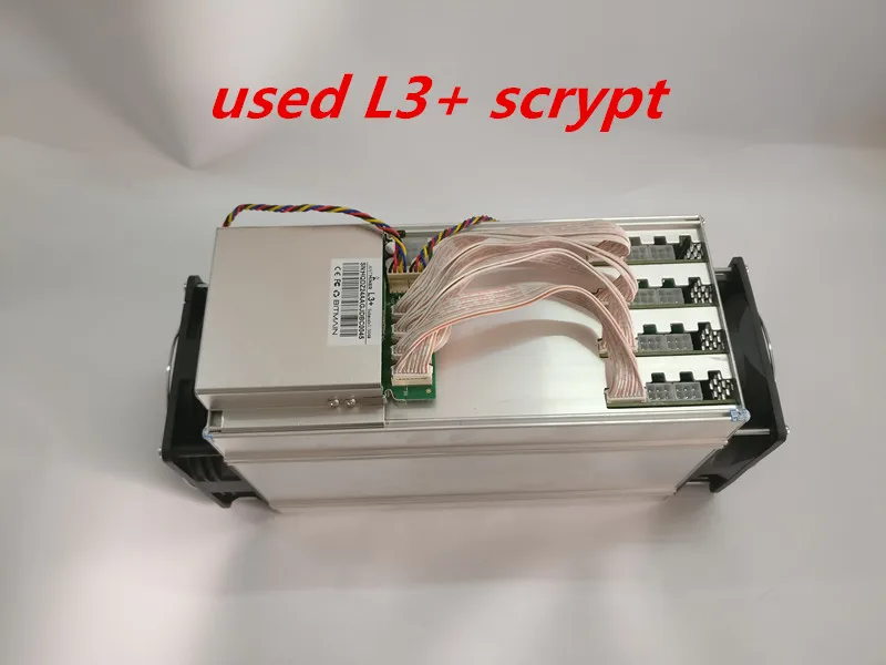 YUNHUI бывший в употреблении ANTMINER L3 + LTC 504M scrypt miner майнинговая машина на стене 504 м 800