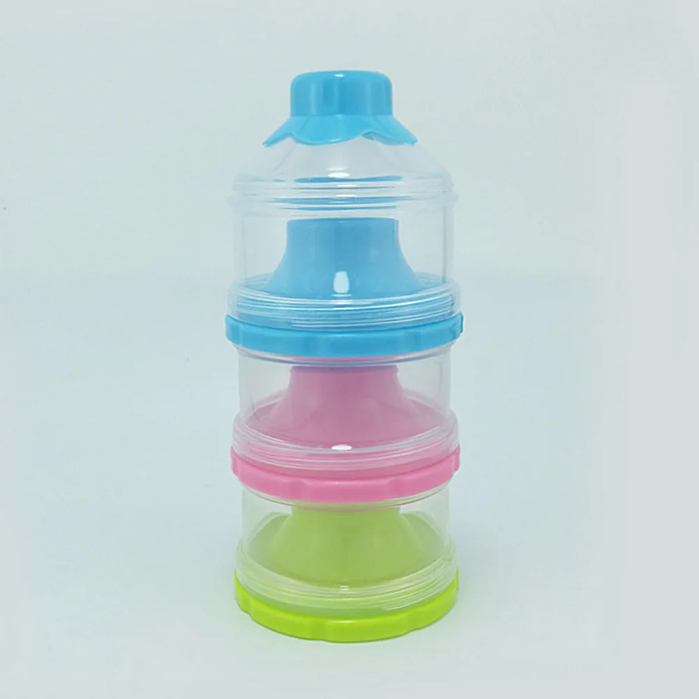 Детские аксессуары коробка для хранения молока Ланч малыш 3 слоя банка порошок