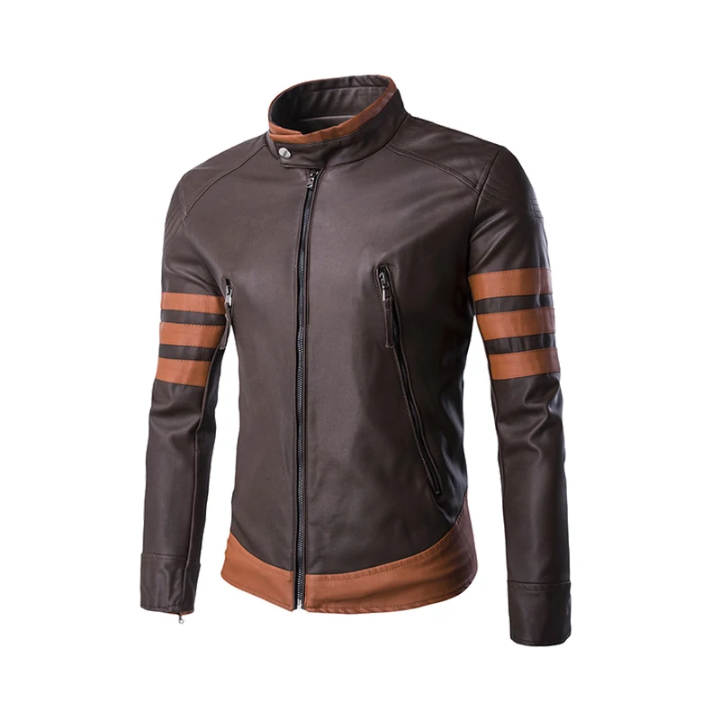 XY999 Brown HEROBIKER мотоциклетная куртка из искусственной кожи Мужская винтажная Ретро мото искусственная Панк кожаные куртки одежда для мотоцикла пальто приталенный Размер - Цвет: XY999 Brown