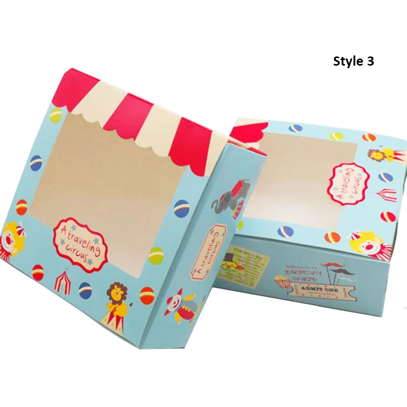 10 шт. счастливого дня маленькие милые коробки для выпечки тортов яиц печенья