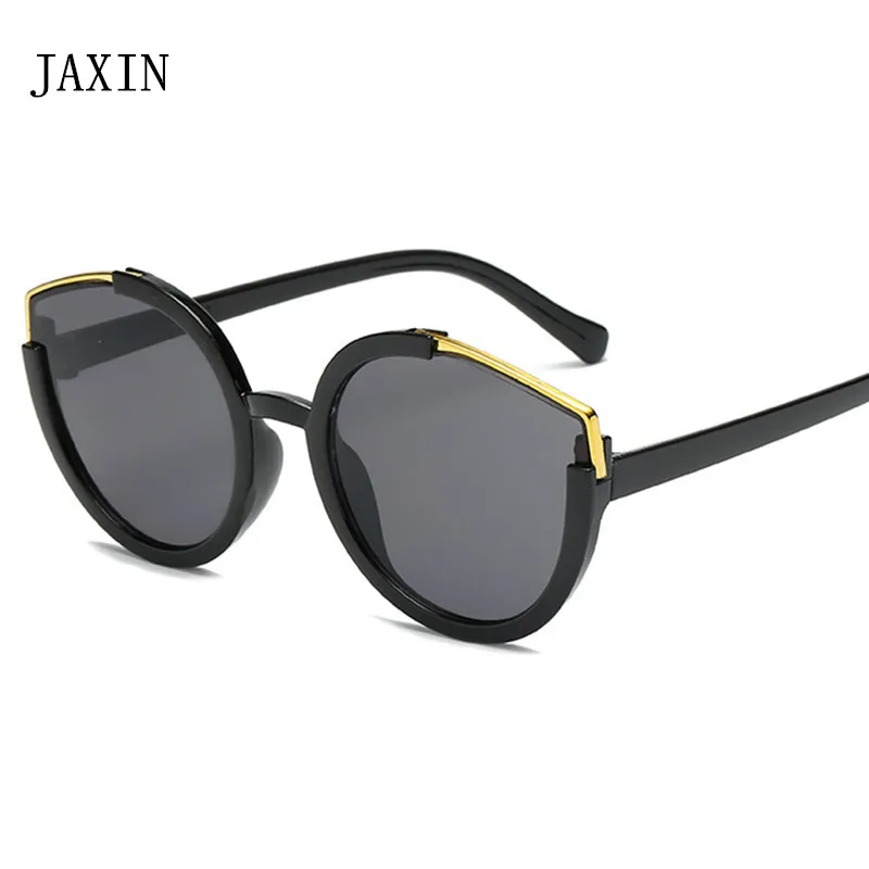 

JAXIN Fashion Cat Eye Sunglasses Women personality plating color gorgeous Sun Glasses Lady brand design UV400 gafas de sol mujer