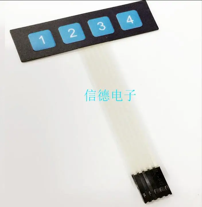 5 шт. 1*4 4-кнопочный матричный мембранный переключатель клавиатура Панель
