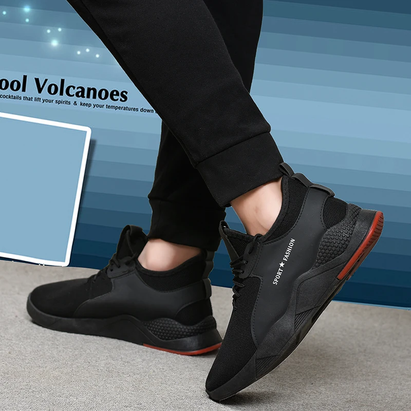 Новинка 2019 года Летняя мужская обувь кроссовки повседневная на шнуровке модная