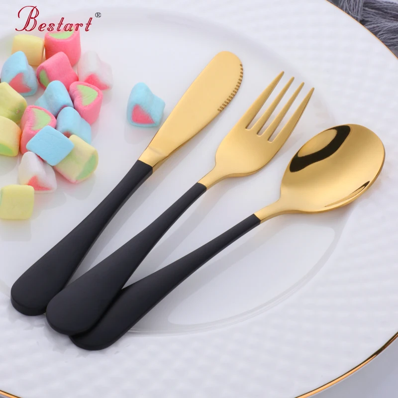 

3 Pcs/Set Stainless Steel Kids Portable Cutlery Baby Dishes Spoon Fork Set Ecofriendly Baby Feeding Food Training Tableware Set