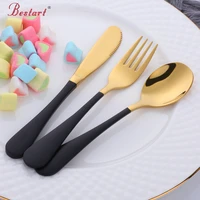 3 pcsset stainless steel kids portable cutlery baby dishes spoon fork set ecofriendly baby feeding food training tableware set