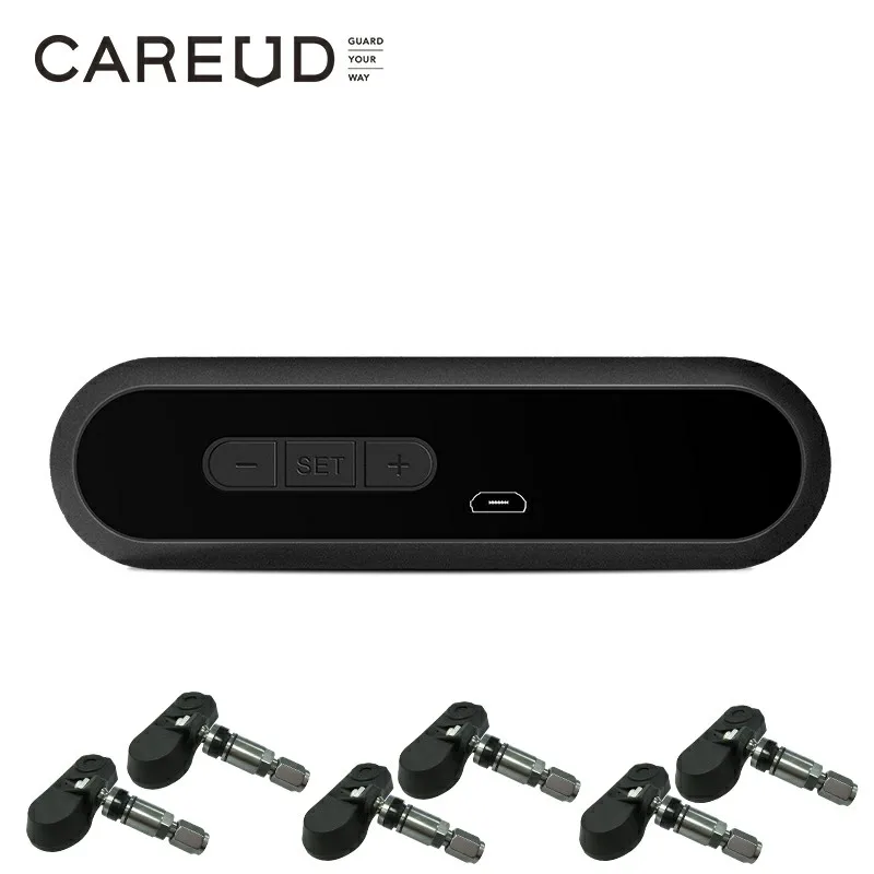 Internal CAREUD T650 Солнечный автобус RV грузовик TPMS беспроводная система контроля давления в шинах с 6 внешними внутренними датчиками, Макс 116 PSI - Тип: Internal