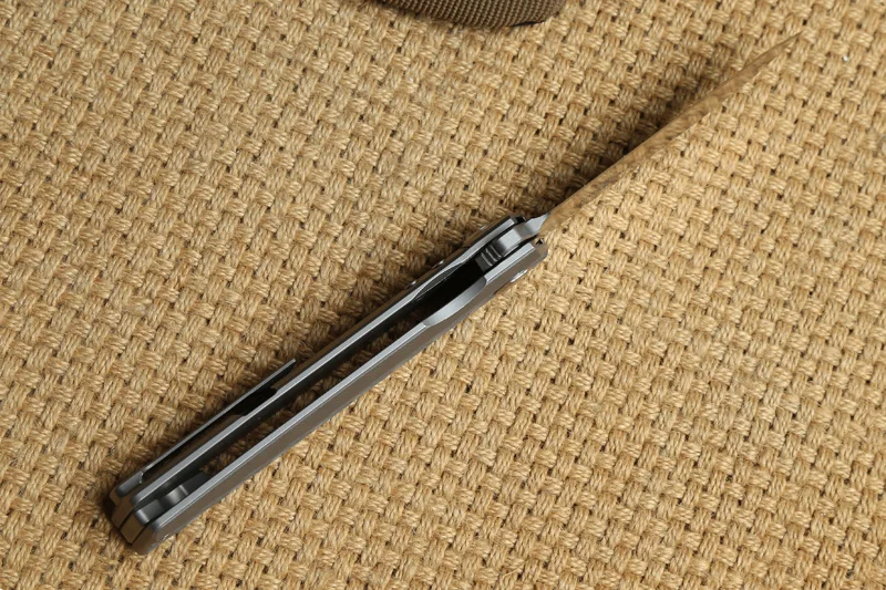 Два солнца TS06 Тактический Флиппер мяч brearing D2 нож со складным лезвием titanium охота в