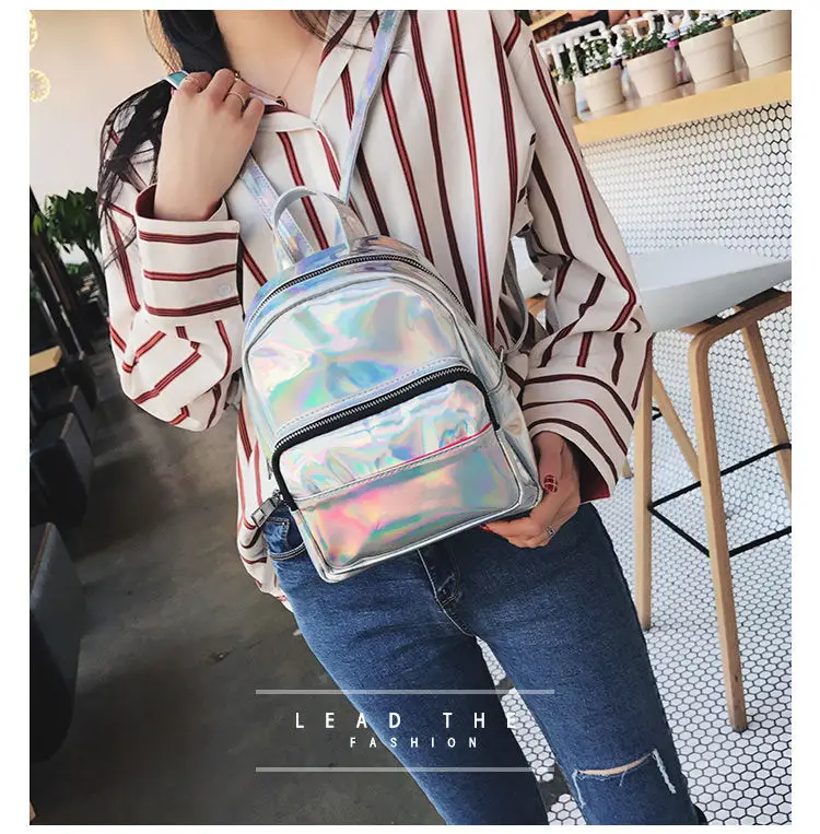 Рюкзаки для девочек-подростков rugzak Laser PVC mochila feminina, Модный женский рюкзак, школьный рюкзак для девочек, сумка-портфель