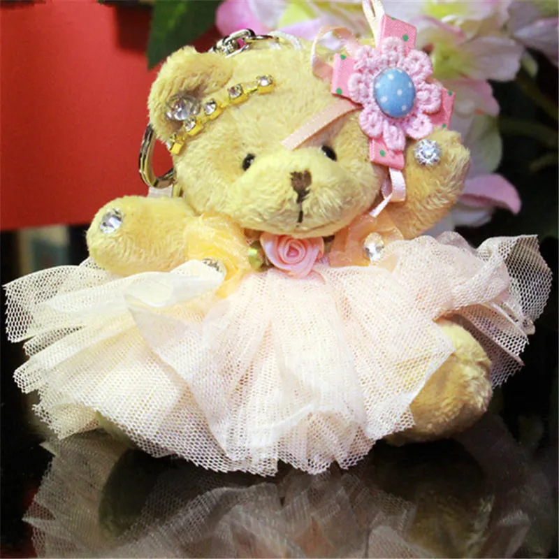 Милый маленький плюшевый мишка 10 см мини букет с героями мультфильмов для