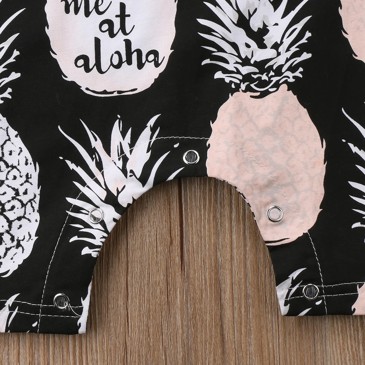 Милый комбинезон с рисунком ананаса для новорожденных девочек одежда подвижных