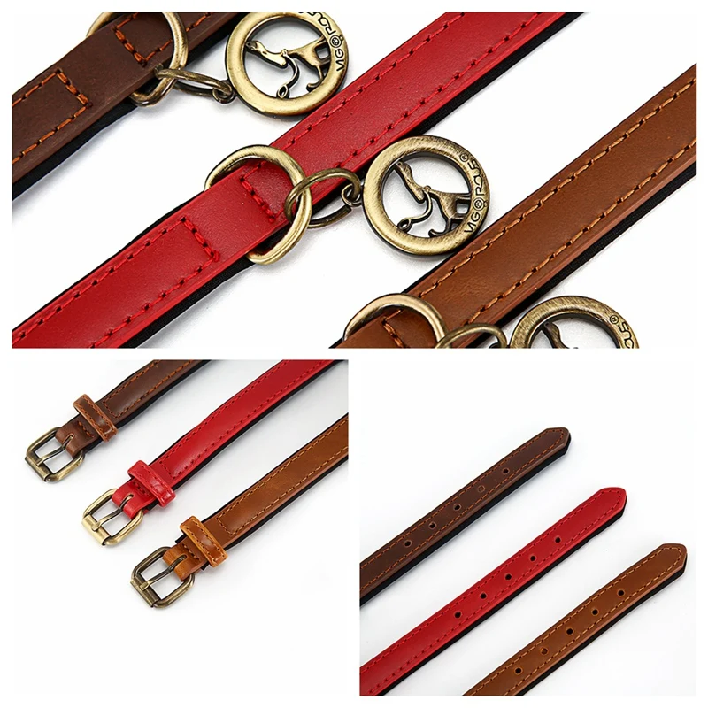 

Dogs Collar Pet Leash Collars for Small Large Dog PU Leather Dog-collar Adjustable Dogs Collars Chihuahua Pet Products YS0074