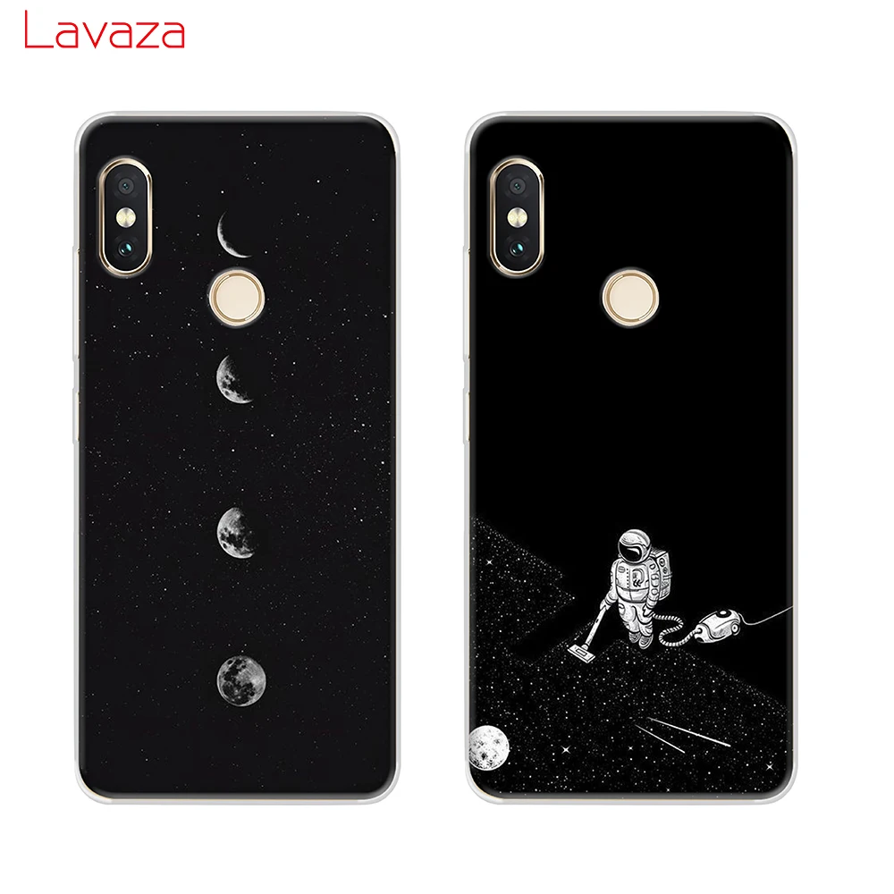Твердый чехол для телефона Lavaza черный с белой Луной и звездами Xiaomi Redmi 5A 5 Plus 6 Pro 6A