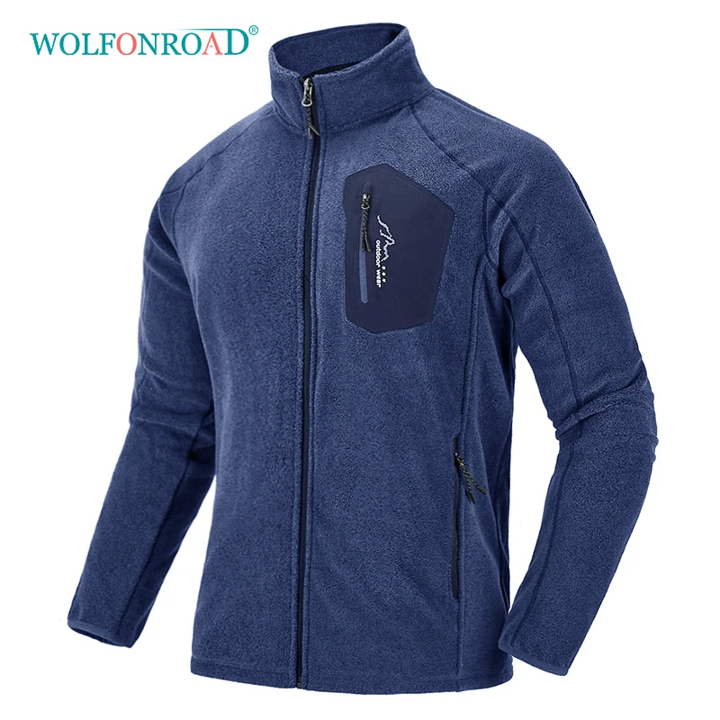 WOLFONROAD новая уличная флисовая куртка мужская теплая зимняя ветровка походная спортивная куртка пальто ветрозащитная горная одежда