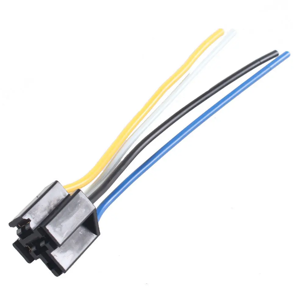 EE поддержка 10 шт. автомобильный 12 В вольт DC 40A Ампер реле жгута разъем 4Pin 4 провода |