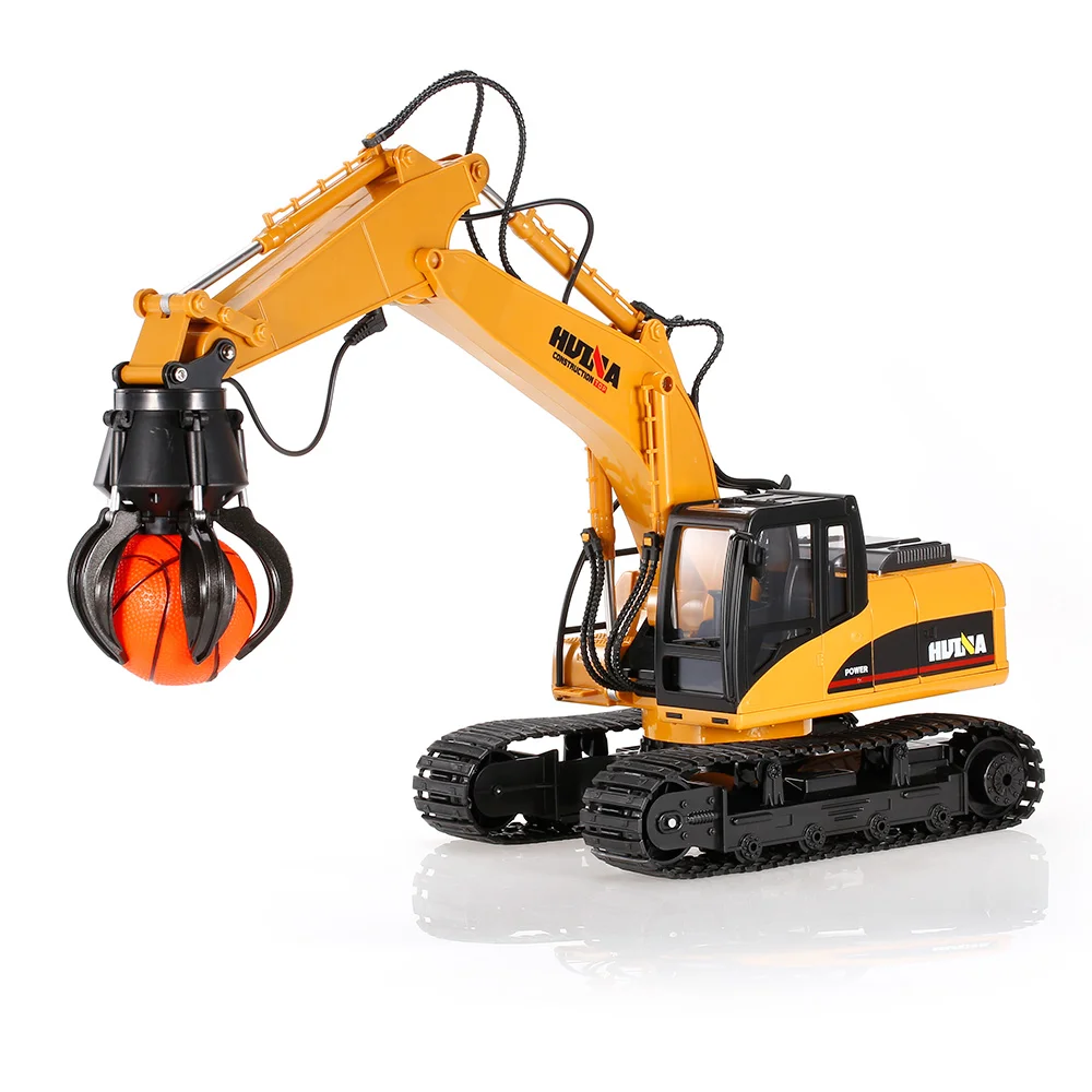 RC игрушки 1572 1/14 2 4 ГГц 15CH дистанционного управления строительный кран инженерный