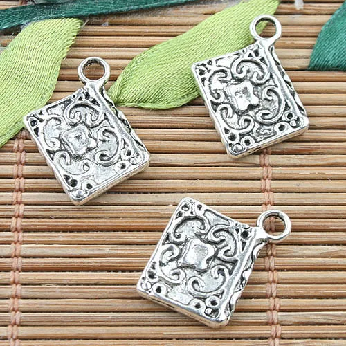 

Tibetan Silver color book design charms 30pcs EF0081