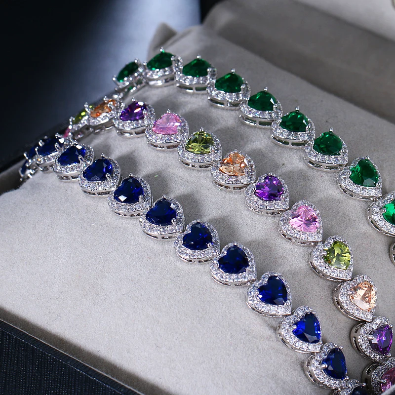 EMMAYA подарок на день Святого Валентина Блестящий разноцветный женский браслет в