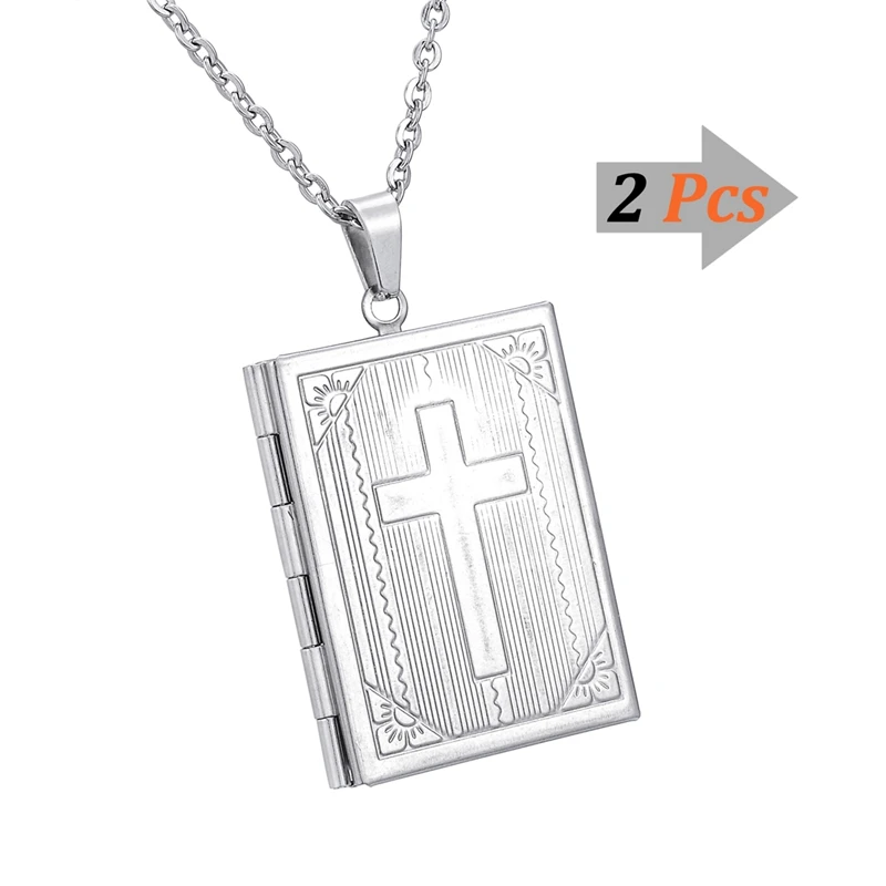 Несколько стилей фото кулон с секретом 2019 нержавеющая сталь серебро может