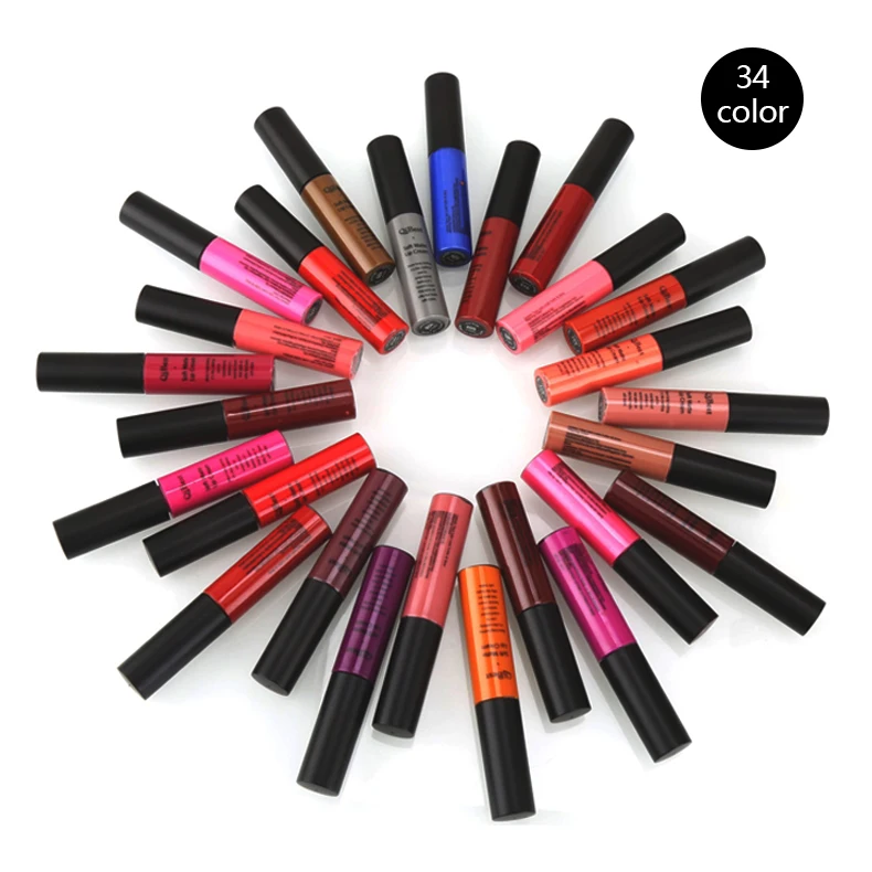 Брендовый красота губ макияж водостойкий блеск для матовый блесек помада