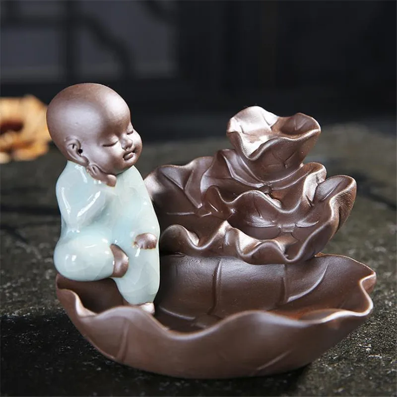 Курильница для благовоний Little Monk с обратным потоком декор домашнего чайного дома