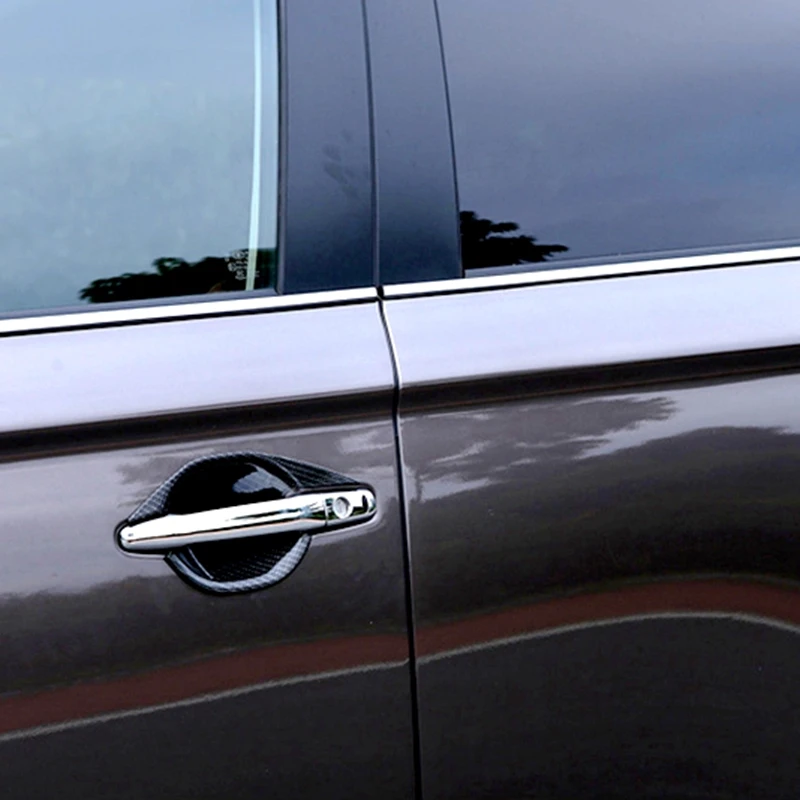 

Для Mitsubishi Outlander 2013, 2014, 2015, 2016, 2017, 4 шт., крышка для наружных боковых ручек двери, отделка, 3 отверстия, аксессуары, хром
