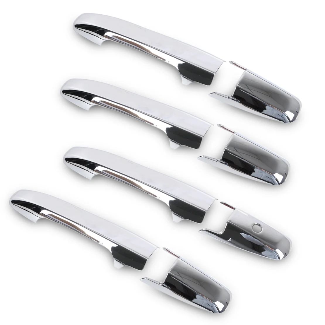 CITALL Новинка 8 шт. хромированная дверная ручка бар Накладка для Honda Civic 4 двери седан