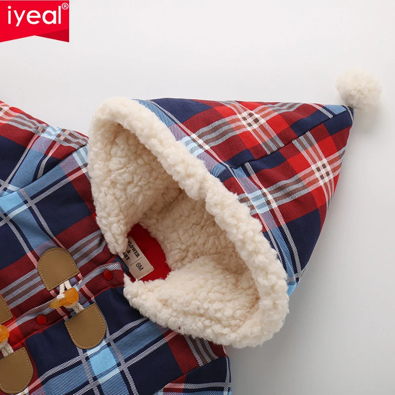 Рождественская одежда для маленьких девочек IYEAL зимние комбинезоны детский