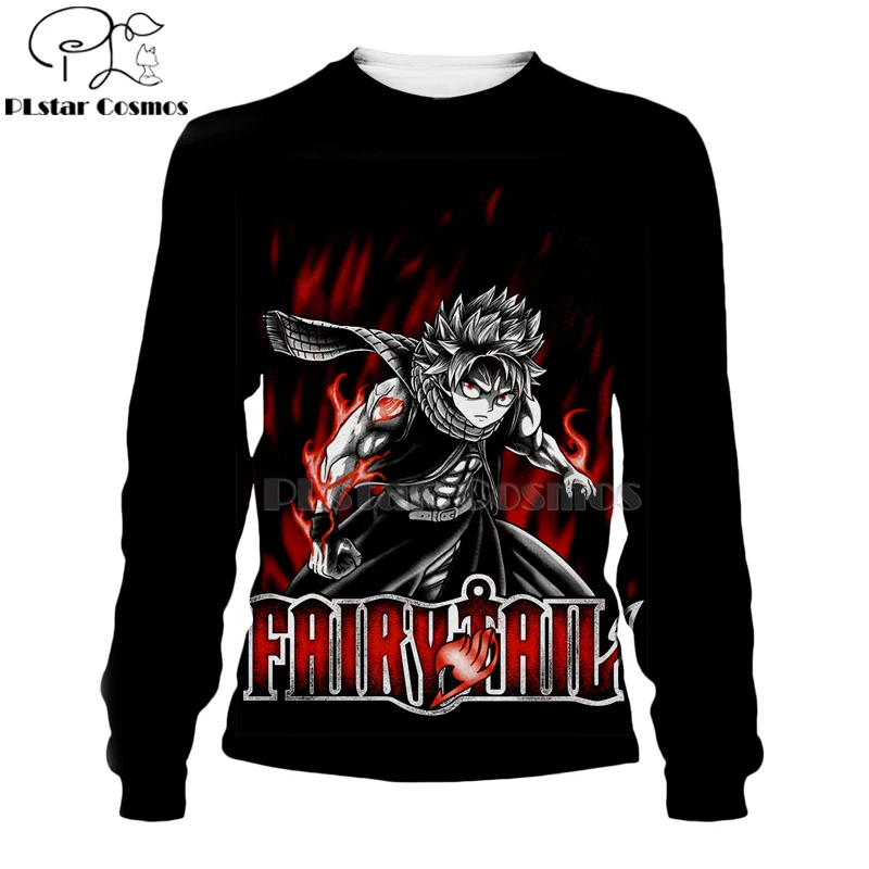 Новинка 2019 японские толстовки PLstar Cosmos с 3d рисунком хвоста Феи из японского аниме