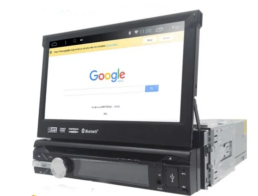 Универсальный автомобильный DVD-плеер 1 din Android 9 0 4 ядра GPS Wi-Fi BT радио 2 Гб ОЗУ 16 ПЗУ