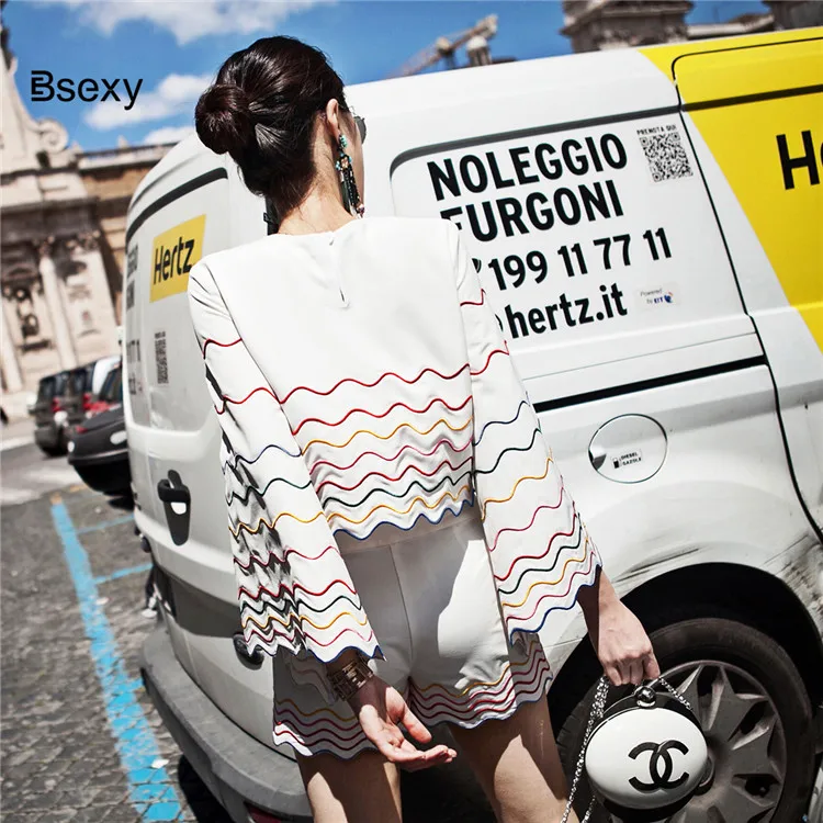 Модный трикотажный комплект из 2 предметов Женский Свободный укороченный топ с