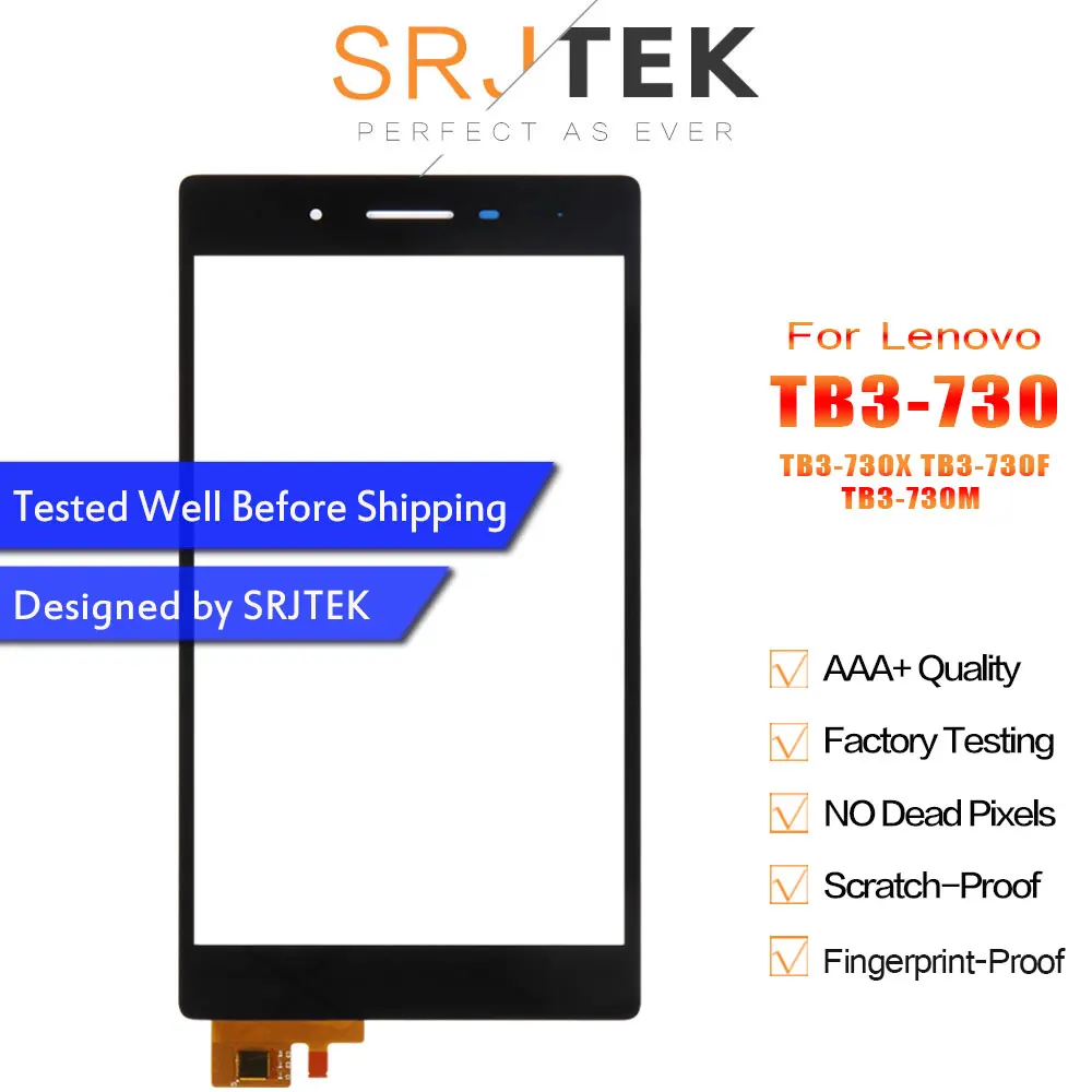 

Srjtek 7" for Lenovo Tab3 3 7 730 TB3-730 TB3-730X TB3-730F TB3-730M Touch Screen Digitizer Sensor Panel Tablet PC Replacement
