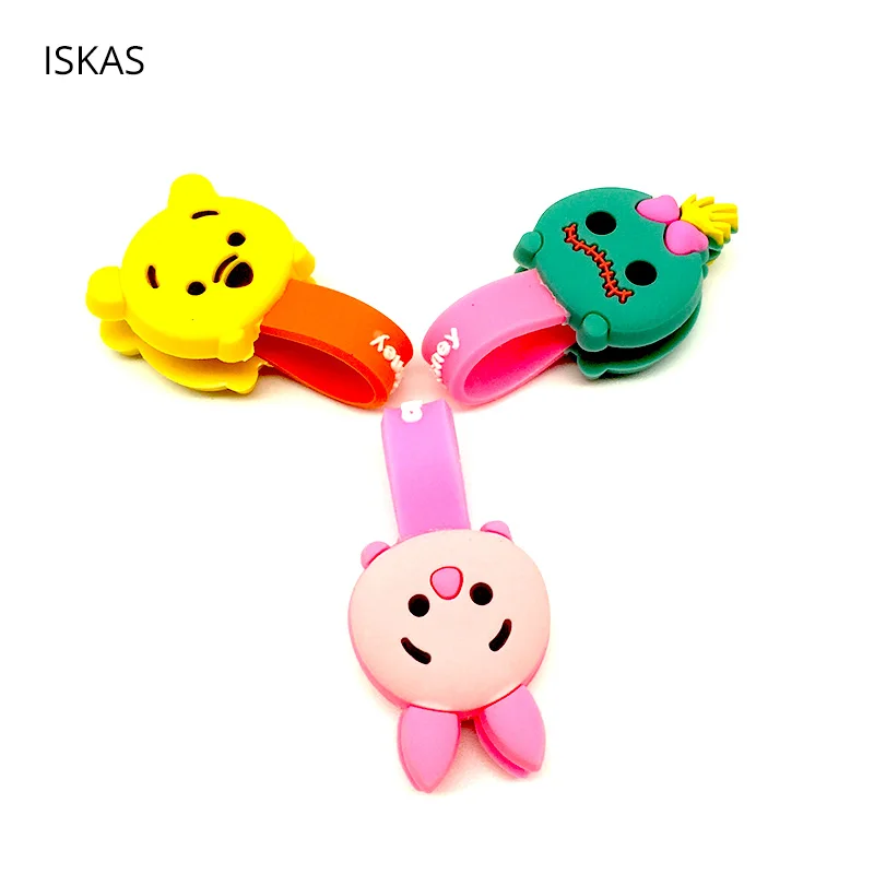 ISKAS намотка для наушников мультяшный кабель протектор шнура Usb Kablo Koruyucu защиты