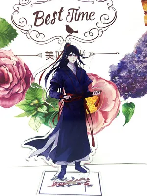 1 шт. 16 см китайский МО дао Чжу Ши анимация Grandmaster of Demonic Wei Ying Lan Zhan стоящая Тарелка стенд модель сбора домашний стол - Цвет: 11