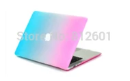Радужный матовый чехол 3 в 1 + силиконовый защитный для экрана K Apple Mac Book Pro 11 12 13 15