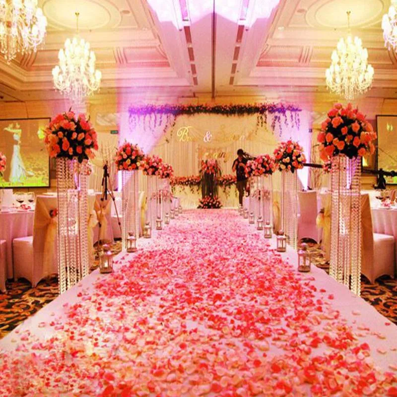 

Rose Petals 2000 Pieces Wedding Petal Artificial Petals No odor Deep Pink Silk Fabric Rose Petals Suitable for Wedding Party